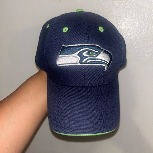 Other - Seattle Seahawks Hat Cap Strap Back Adjustable Blue NFL‎ Football